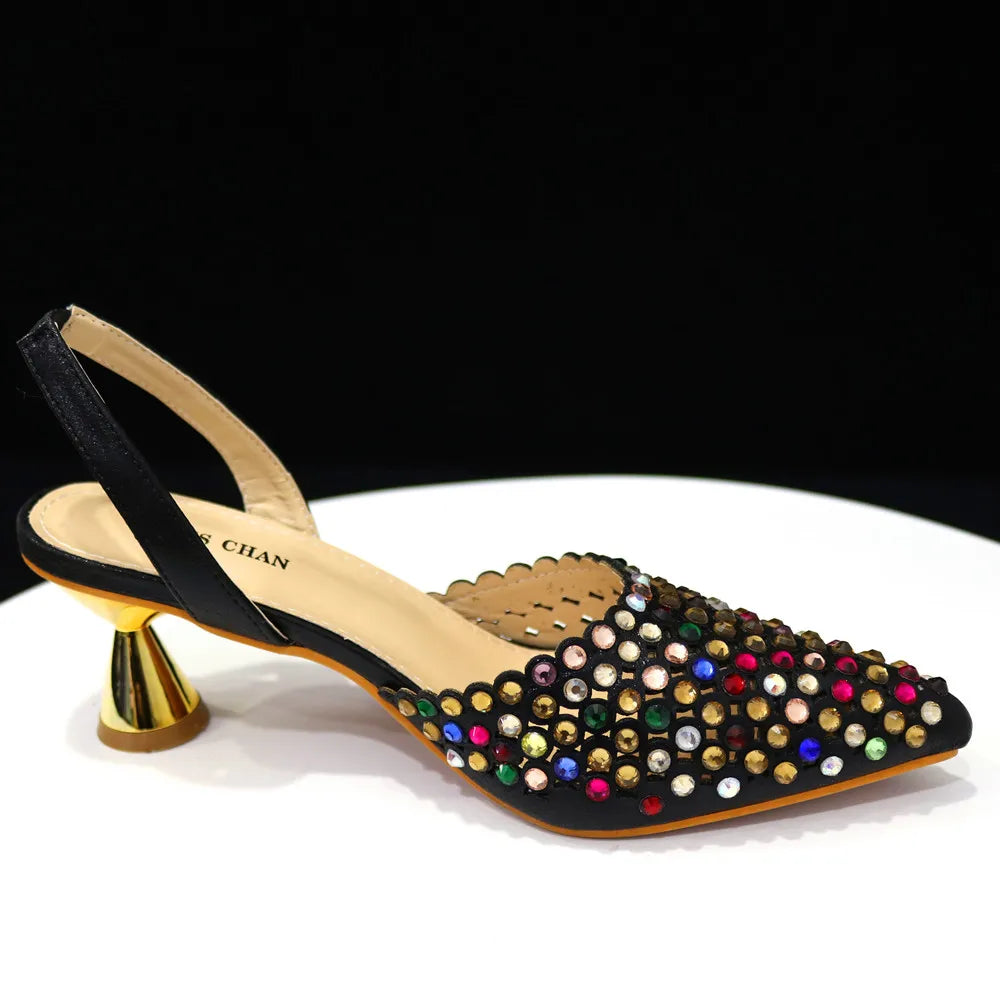 New Diamond Design Shoe and Bag Set ED221