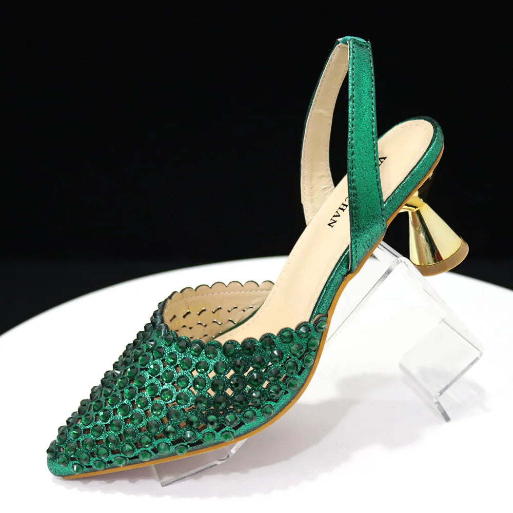 New Diamond Design Shoe and Bag Set ED221