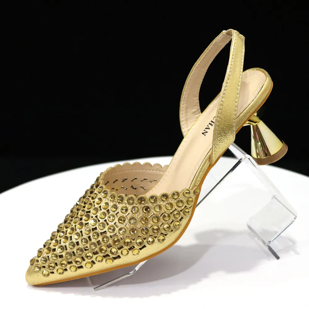 New Diamond Design Shoe and Bag Set ED221