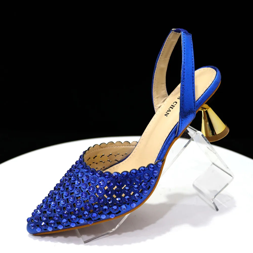 New Diamond Design Shoe and Bag Set ED221