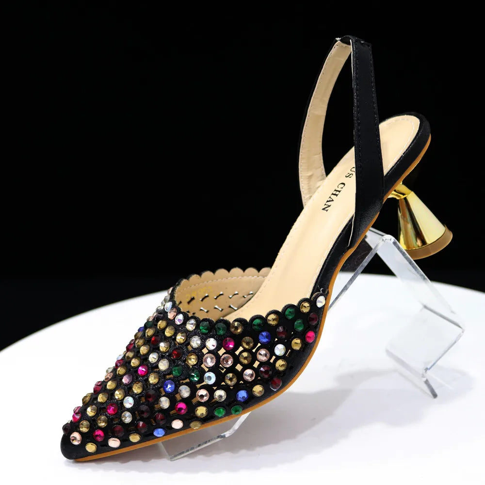 New Diamond Design Shoe and Bag Set ED221