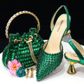New Diamond Design Shoe and Bag Set ED221